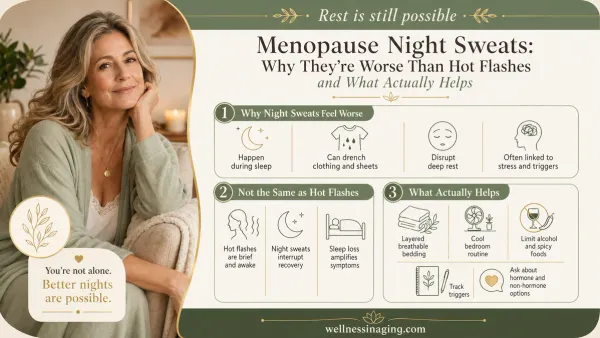 Menopause Night Sweats: Why They're Worse Than Hot Flashes and What Actually Helps