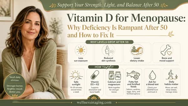 Vitamin D for Menopause: Why Deficiency Is Rampant After 50 and How to Fix It
