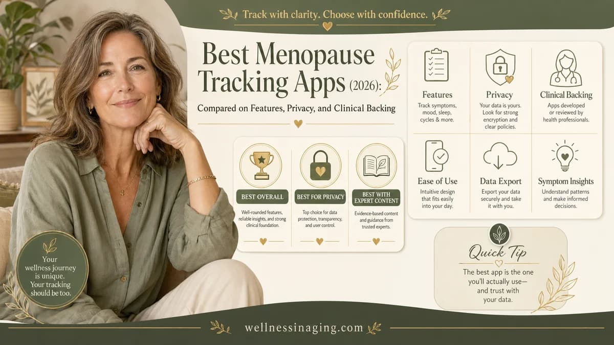Best Menopause Tracking Apps (2026): Compared on Features, Privacy, and Clinical Backing