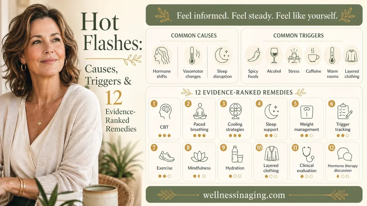 Hot Flashes: Causes, Triggers and 12 Evidence-Ranked Remedies