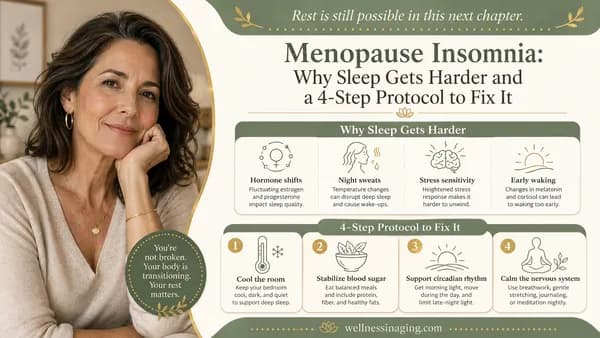 Menopause Insomnia: Why Sleep Gets Harder and a 4-Step Protocol to Fix It