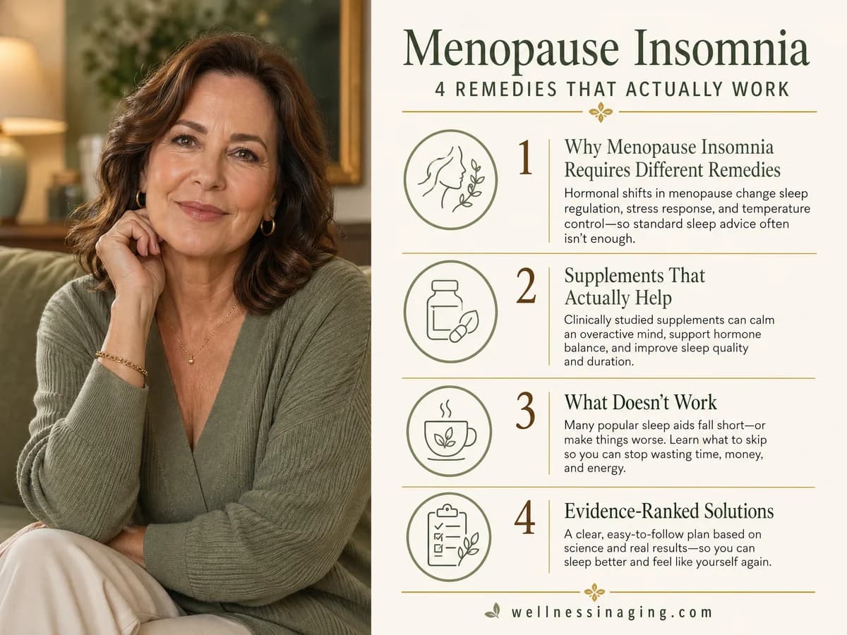 Menopause Insomnia Remedies: Evidence-Ranked Solutions — infographic