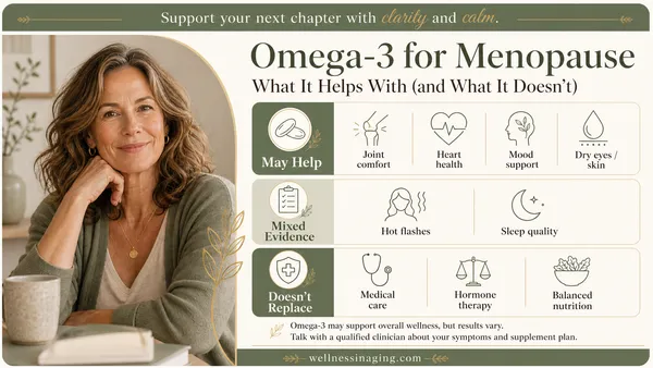 Omega-3 for Menopause: What It Helps With (and What It Doesn't)