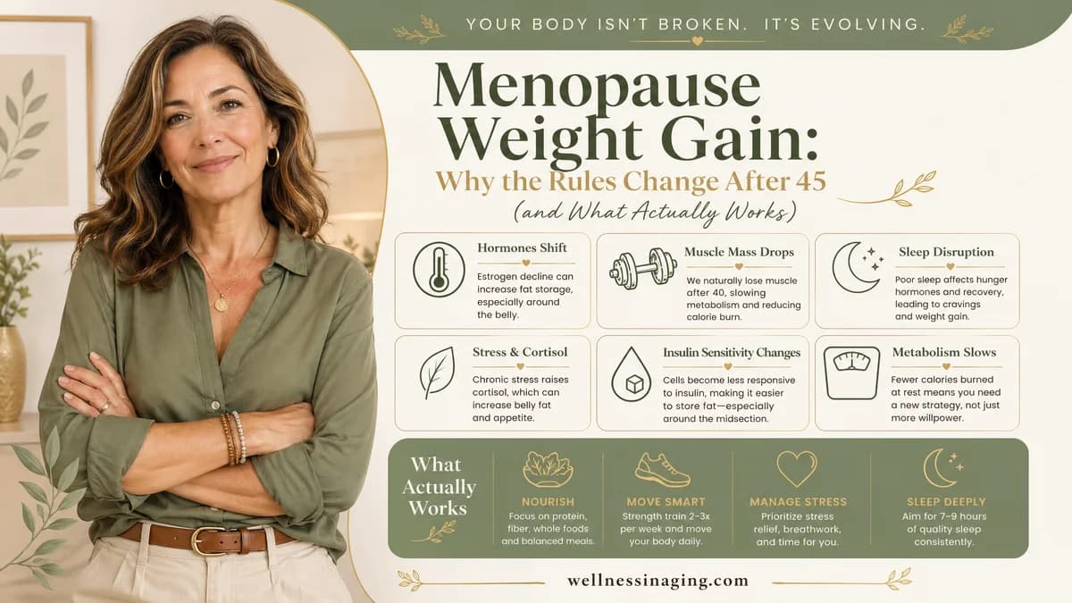 Menopause Weight Gain: Why the Rules Change After 45 (and What Actually Works)